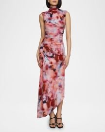 AMUR Kai Printed Jersey Midi Dress at Neiman Marcus