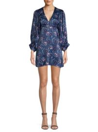 AMUR Steph Floral Puff-Sleeve Mini Dress at Saks Fifth Avenue