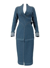 ANDREA IYAMAH CURVA JACKET - DENIM at Andrea Iyamah