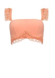 ANDREA IYAMAH RIZO CROP TOP - POWDER PEACH Andrea Iyamah at Andrea Iyamah