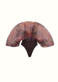 ANDREA IYAMAH SOMBRA BODYSUIT - KAVA PRINT at Andrea Iyamah