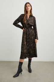 ANINA DRESS - UMBER LEOPARD Rails at Rails