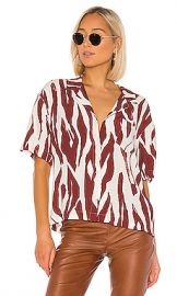 ANINE BING Benji Blouse in Zebra from Revolve com at Revolve