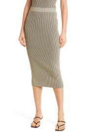 ANINE BING Julian Rib Skirt in Multi  at Nordstrom