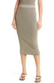 ANINE BING Julian Rib Skirt in Multi Size X-Small at Nordstrom