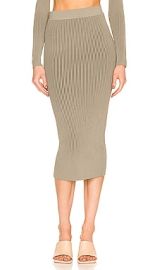 ANINE BING Julian skirt in Green Khaki  Olive at Revolve