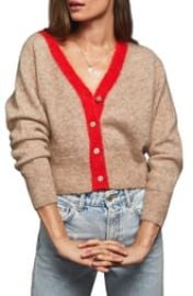 ANINE BING Mason Mohair Blend Cardigan   Nordstrom at Nordstrom