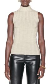 ANINE BING Miranda Wool Sleeveless Mock Neck Top at Nordstrom