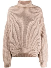 ANINE BING Sydney Turtleneck Jumper Neutrals at Farfetch