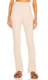 ANINE BING Val Pant in Cream at Revolve