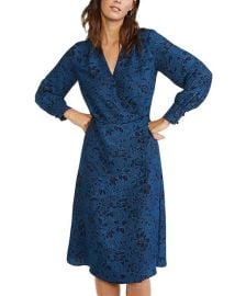 ANN TAYLOR Deep Cerulean Mini Floral Faux Wrap Dress - Women Best Price and Reviews Zulily at Zulily