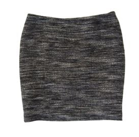 ANN TAYLOR Petite Black and White Wool Blend Tweed Mini Skirt Size 2P W26 eBay at eBay