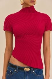 ANNEMIE KNIT TOP - MERLOT CULT GAIA at Cult Gaia