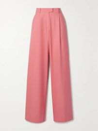 ANOTHER TOMORROW NET SUSTAIN pleated wool wide-leg pants NET-A-PORTER at Net a Porter