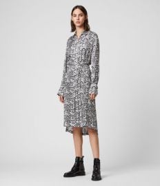 ANYA PLUME DRESS at All Saints