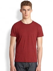 APC - Striped Cotton Tee at Saks Fifth Avenue