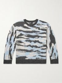 APC Lionel Camouflage-Jacquard Virgin Wool Sweater for Men MR PORTER at Mr Porter