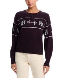 AQUA AQUA 100 Cashmere Horse Sweater - Exclusive Bloomingdale39s at Bloomingdales