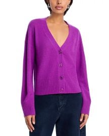 AQUA AQUA 100 Cashmere V Neck Cardigan - Exclusive Bloomingdale39s at Bloomingdales