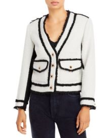 AQUA AQUA Boucle Contrast Trim Jacket - 100 Exclusive   Bloomingdales at Bloomingdales