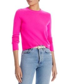 AQUA AQUA Rolled Edge Cashmere Sweater - 100 Exclusive Bloomingdales at Bloomingdales