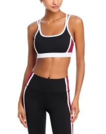 AQUA AQUA Toned Out Double Strap Color Block Sports Bra - Exclusive Bloomingdales at Bloomingdales