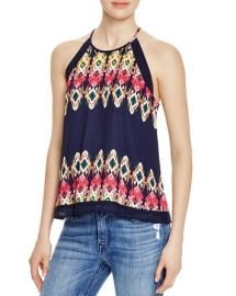 AQUA Aztec Print Top at Bloomingdales