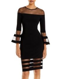 AQUA Bell-Sleeve Illusion Dress - 100 Exclusive Bloomingdales at Bloomingdales