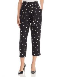 AQUA Belted Polka Dot Pants - 100  Exclusive Women - Bloomingdale s at Bloomingdales