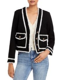 AQUA Boucle Contrast Trim Jacket - 100 Exclusive   Bloomingdales at Bloomingdales