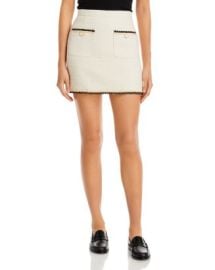 AQUA Braided Trim Tweed Mini Skirt - 100 Exclusive Bloomingdales at Bloomingdales