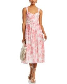 AQUA Bustier Midi Dress - Exclusive Bloomingdales at Bloomingdales