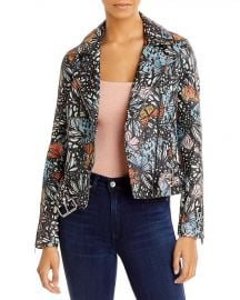 AQUA Butterfly Print Leather Jacket - 100 Exclusive   Bloomingdales at Bloomingdales