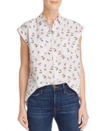 AQUA Cherry Print Shirt - 100  Exclusive  Women - Bloomingdale s at Bloomingdales