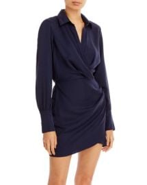 AQUA Collared Twist Dress - 100 Exclusive Bloomingdales at Bloomingdales