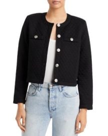 AQUA Cropped Knit Blazer - 100 Exclusive Bloomingdales at Bloomingdales