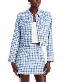 AQUA Cropped Tweed Jacket - 100 Exclusive Bloomingdales at Bloomingdales