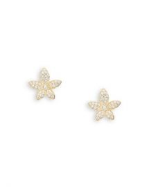 AQUA Cubic Zirconia Flower Stud Earrings Jewelry  amp  Accessories - Bloomingdale s at Bloomingdales