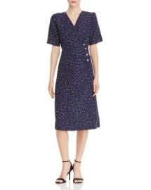 AQUA Dot Print Midi Wrap Dress - 100  Exclusive  Women - Bloomingdale s at Bloomingdales