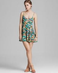 AQUA Dress - Pineapple Express Tiered Cami at Bloomingdales