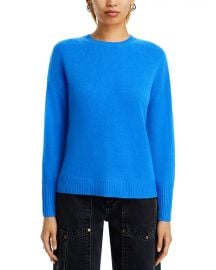 AQUA Drop Shoulder High Low Crewneck Sweater - Exclusive Bloomingdales at Bloomingdales