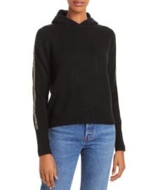 AQUA Embellished Fringe Hooded Sweatshirt - 100 Exclusive Bloomingdales at Bloomingdales