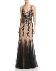 AQUA Embroidered Lace Gown - 100 Exclusive Bloomingdales at Bloomingdales