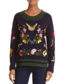 AQUA Embroidered Sweater - 100  Exclusive  Women - Bloomingdale s at Bloomingdales