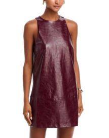 AQUA Faux Leather Sleeveless Mini Dress - Exclusive Bloomingdale39s at Bloomingdales
