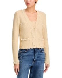 AQUA Faux Pearl Embellished Cardigan - Exclusive Bloomingdale39s at Bloomingdales