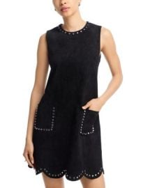 AQUA Faux Suede Scalloped Shift Dress - Exclusive Bloomingdale39s at Bloomingdales
