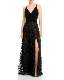 AQUA Floral Applique Gown - 100 Exclusive Bloomingdales at Bloomingdales