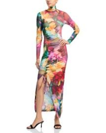 AQUA Floral Mesh Maxi Dress - Exclusive Bloomingdales at Bloomingdales