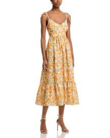 AQUA Floral Midi Dress - Exclusive Bloomingdalex27s Women at Bloomingdales
